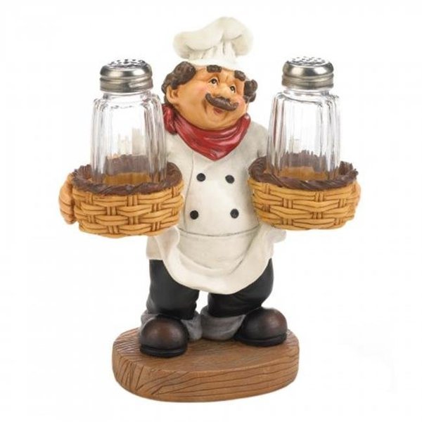 Accent Plus Accent Plus 10019051 Chef Holder Salt & Pepper Shakers Set; Blue 10019051